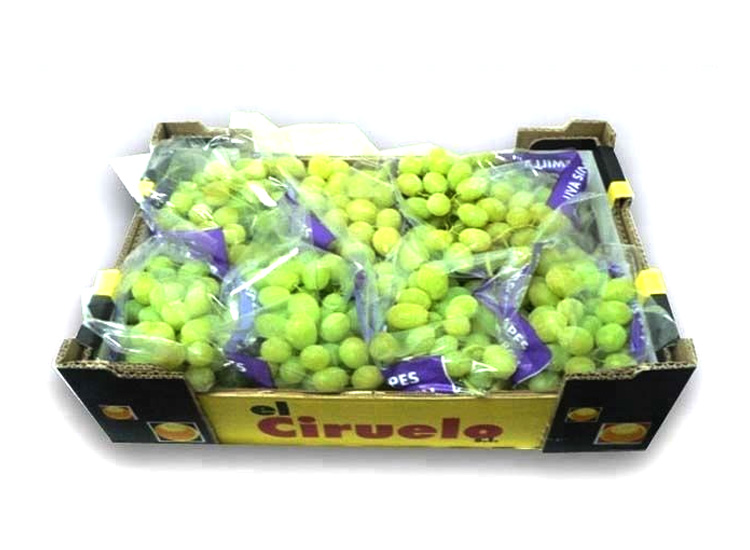 Uva verde caja